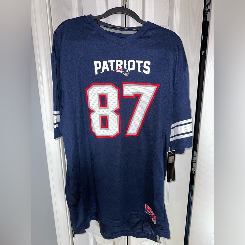 Patriots Gronkowski Blue XL Jersey NWT